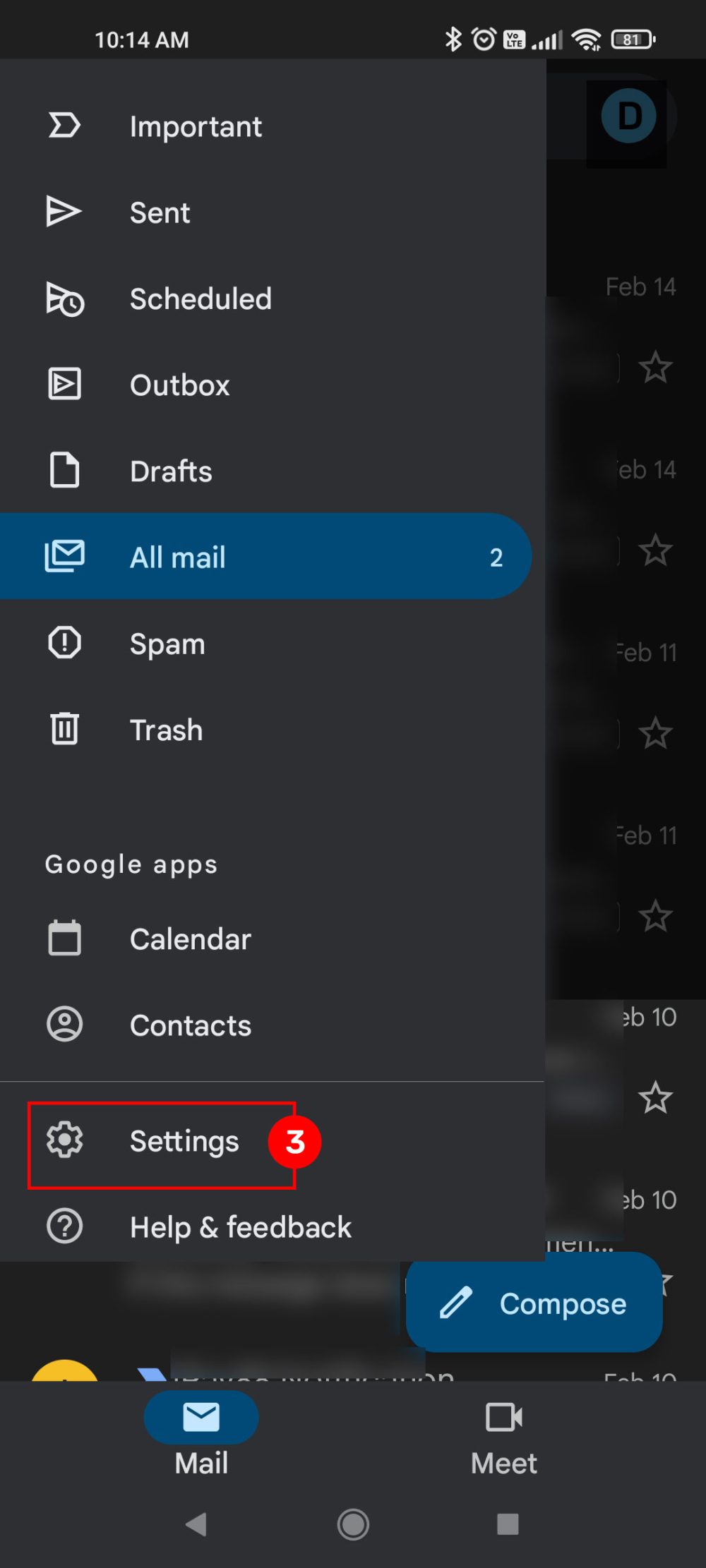 add imap to gmail app